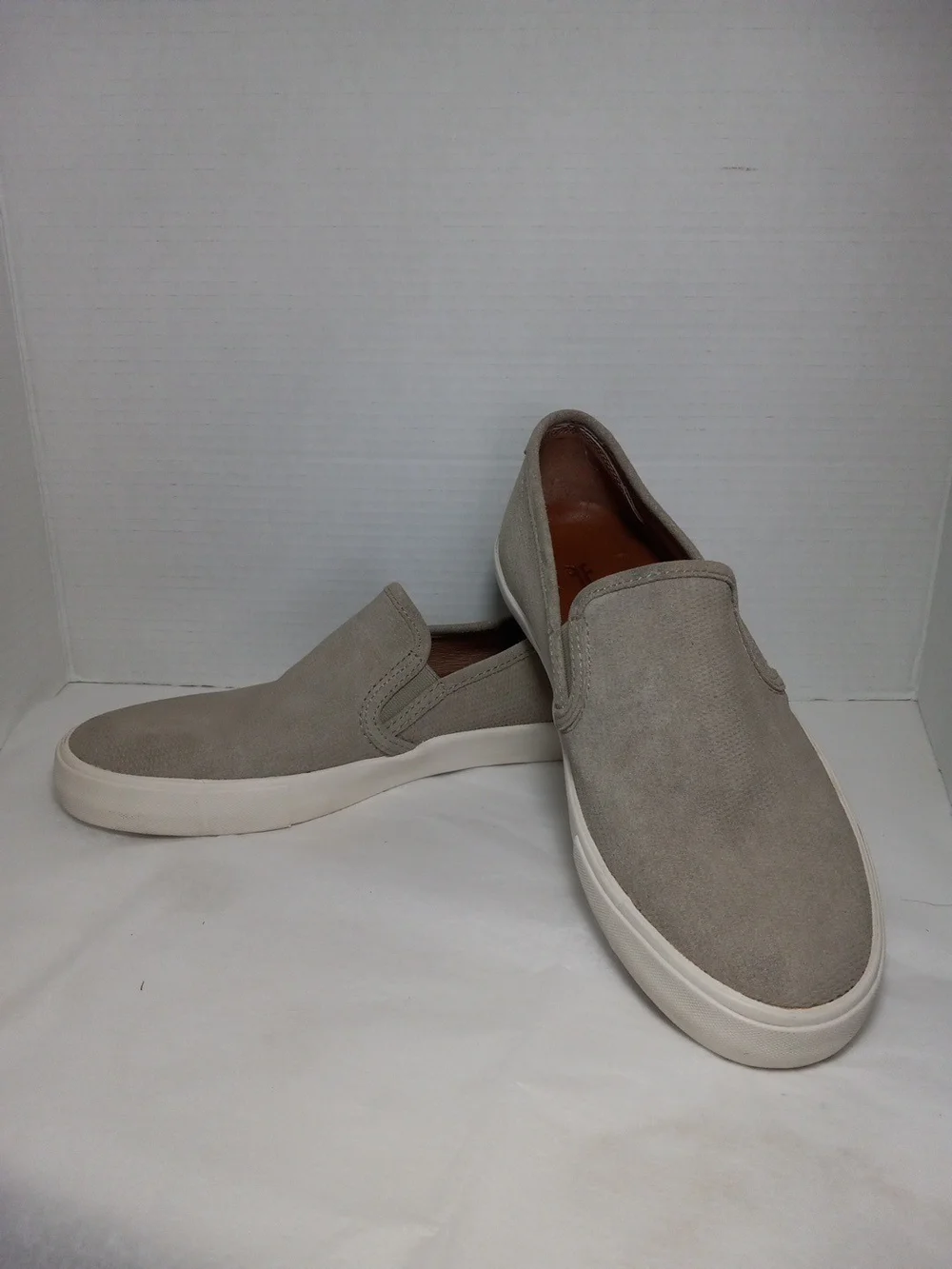Frye Men's Slip-On Suede Loafers - Taupe Size 9